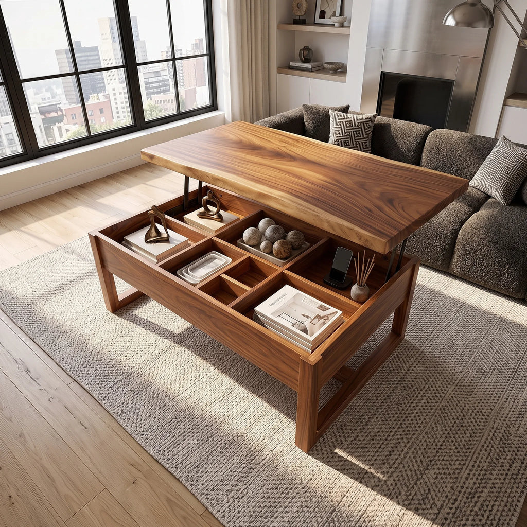 Mid Century Lift Top Coffee Table Modern Loft