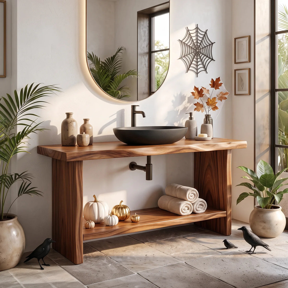 Rustic Halloween Bathroom Vanity Luxury Bathroom