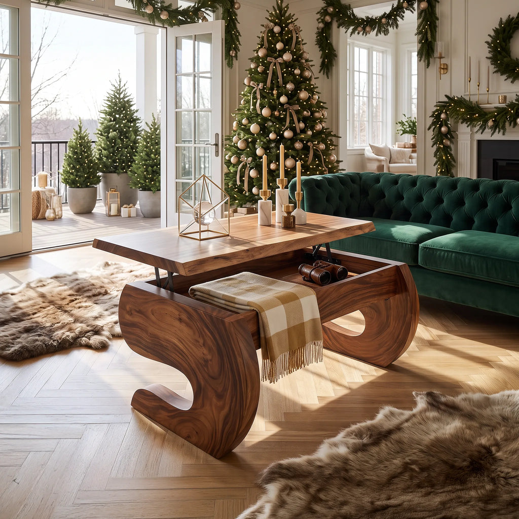Organic Halloween Coffee Table With Storage Family Room