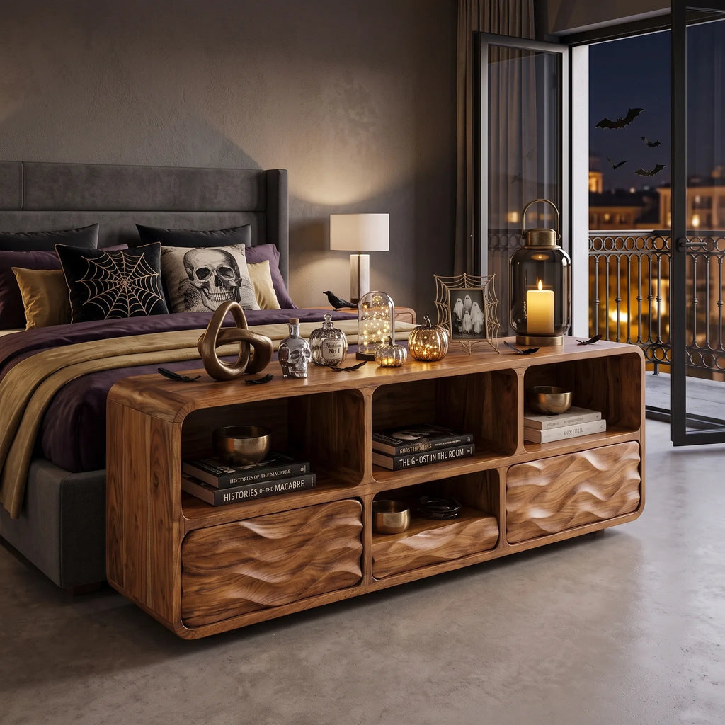 Rustic Halloween Hallway Table Modern Bedroom