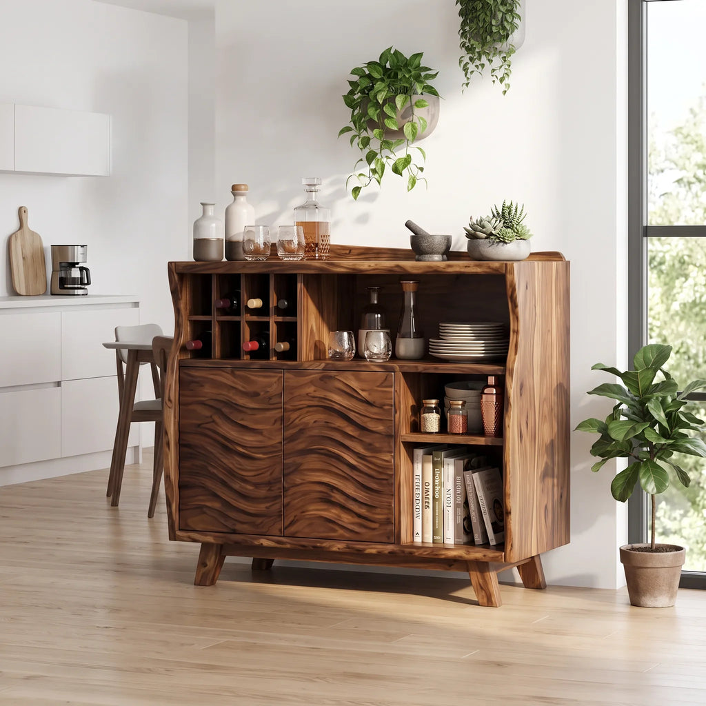Organic Modern Bar Cabinet With Storage Kitchen