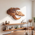 Rustic Statement Wood Wall Art For Dining Area