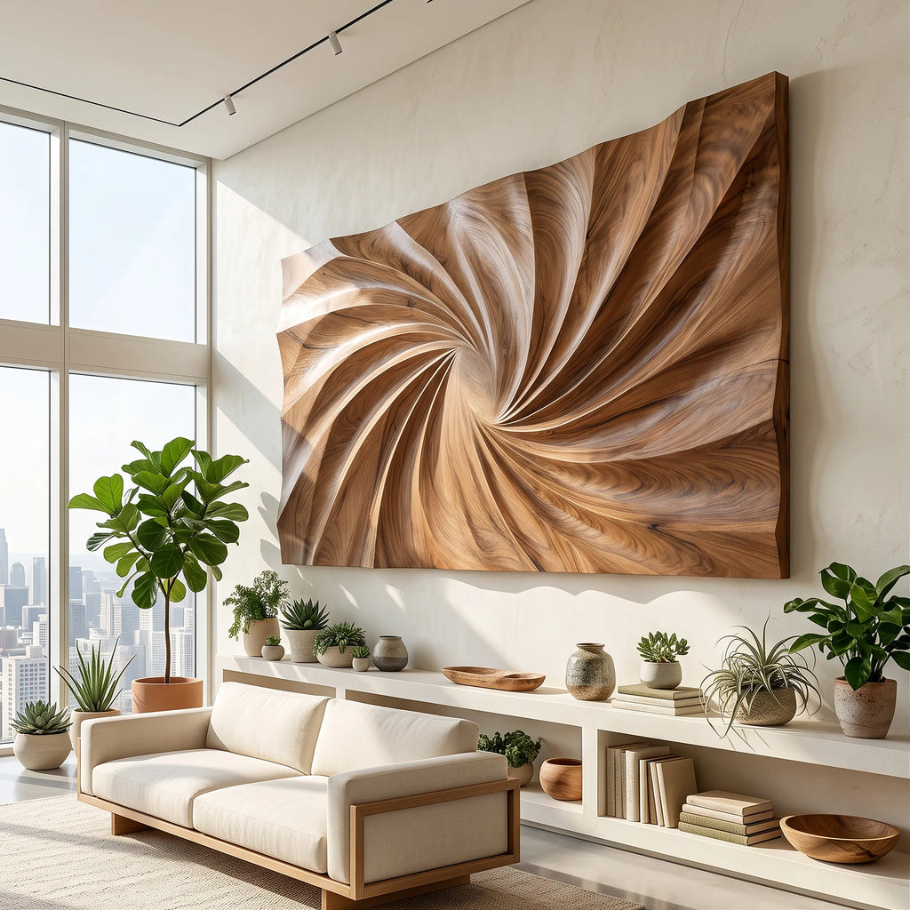 Modern Large Wood Wall Art For Living Room
