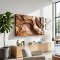 Organic Large Wood Wall Art For Modern Entryway