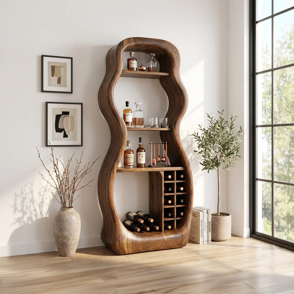 Handcrafted Liquor Cabinet Modern Living Room