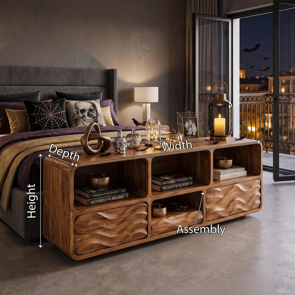 Farmhouse Pumpkin Storage Console Table Luxury Bedroom