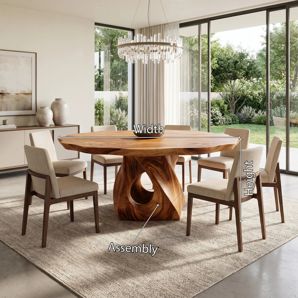 Tranquil Oval Dining Table Modern Dining Table Dining Room Table Sculptural Base For Dining Room