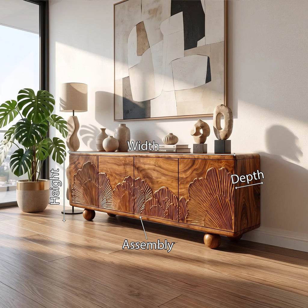 Distinctive Sideboard Sideboard Cabinet Modern Sideboard Fan Relief Doors For Living Room