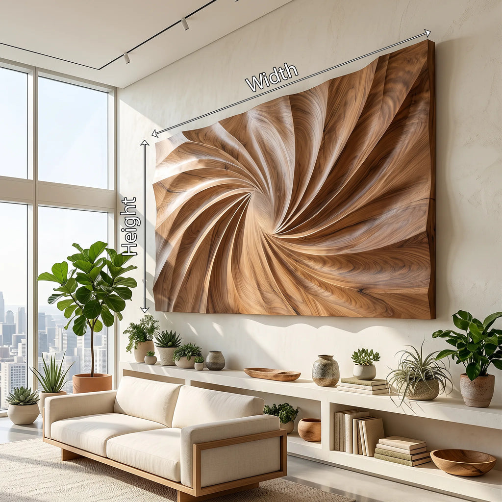 Modern Large Wood Wall Art For Living Room