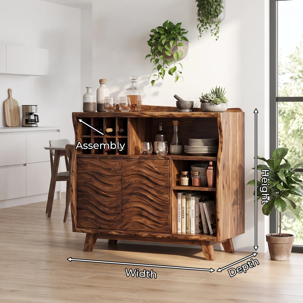 Organic Modern Bar Cabinet With Storage Kitchen