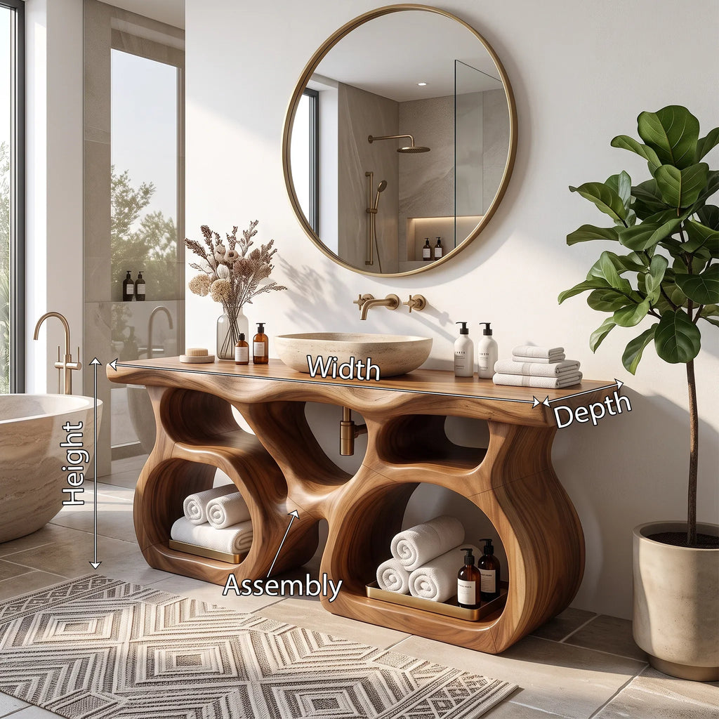 Mid Century Bathroom Sink Vanity Luxury Ensuite