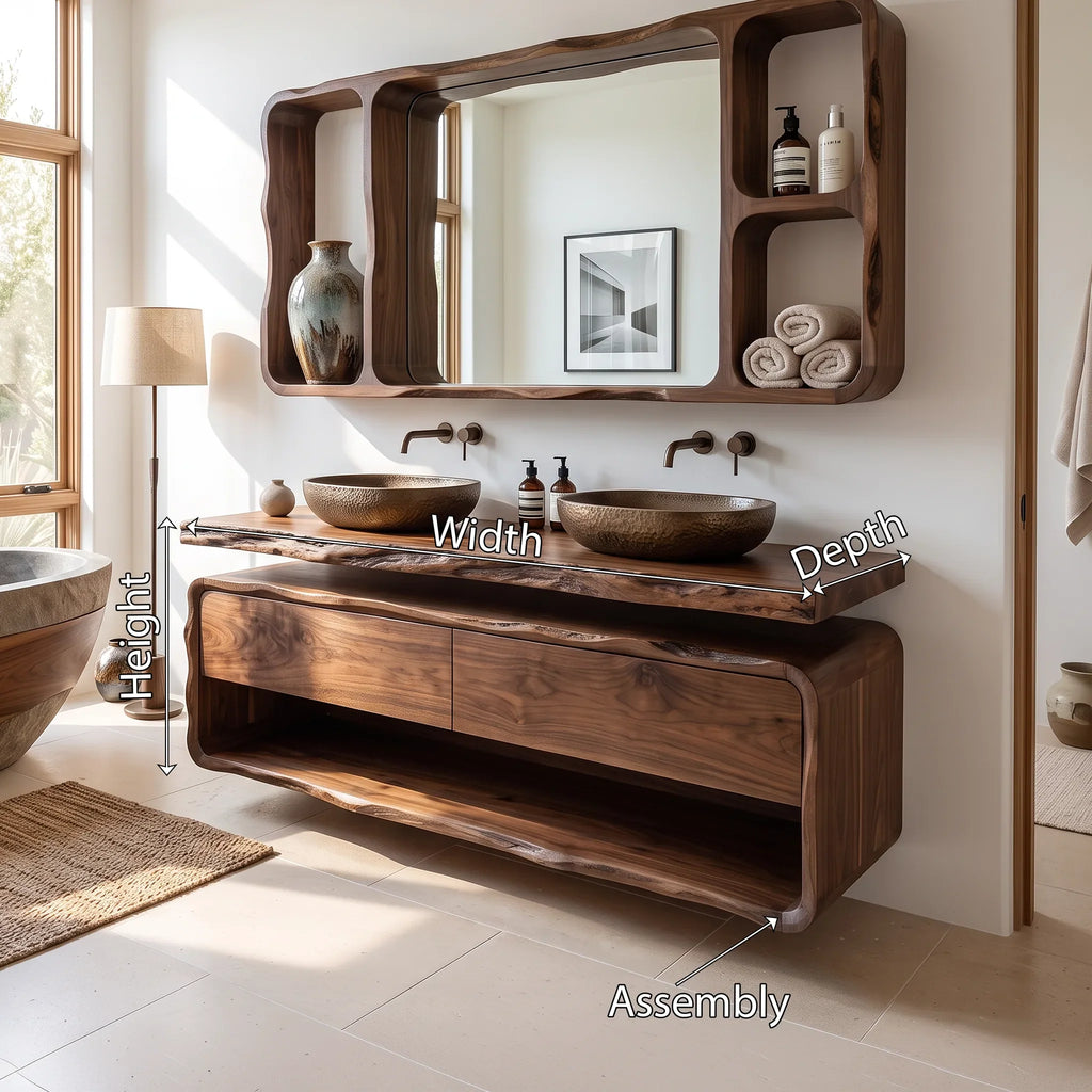 Rustic Live Edge Bathroom Vanity Luxury Bathroom