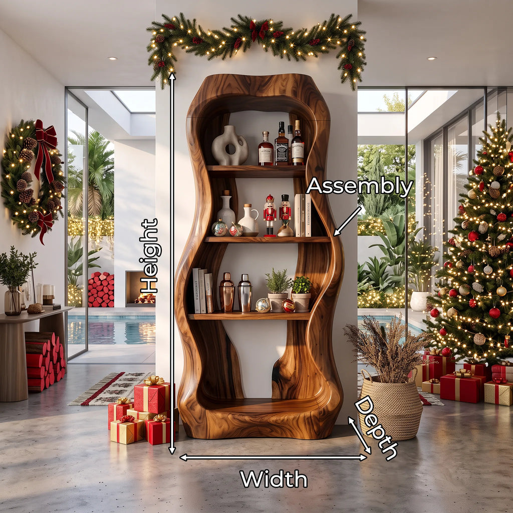Handcrafted Nutcracker Liquor Cabinet Luxury Living Room