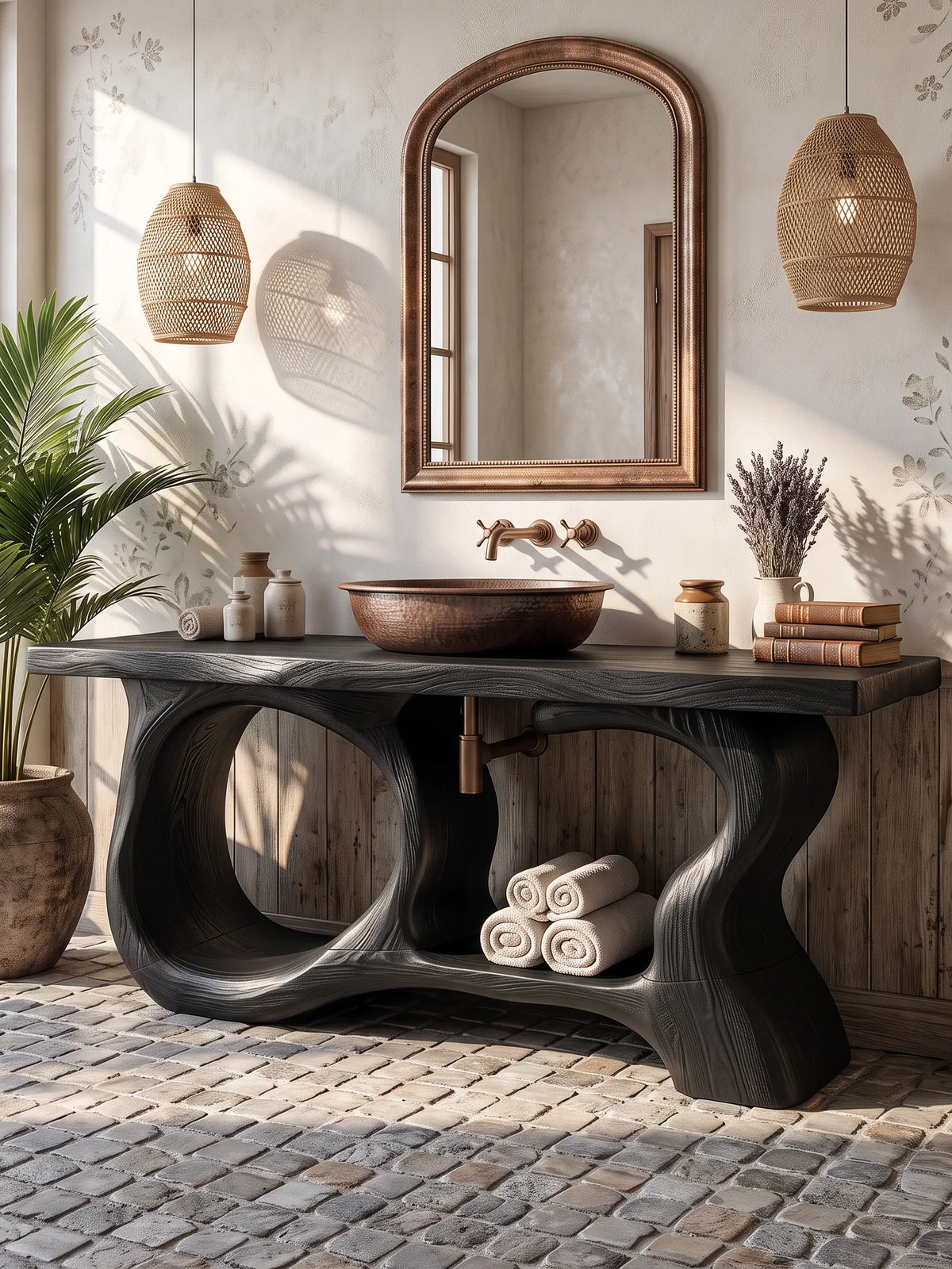 Organic Bathroom Storage Cabinet Luxury Ensuite