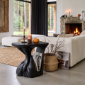 Contemporary Beside Table Halloween Inspired With Sculptural Base For Living Room