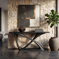 Contemporary Sculptural Curved Console Table For Hallway
