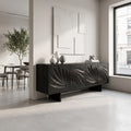 Serene Sideboard Dining Room Sideboard Cabinet Modern Sideboard Leaf Carving For Living Room