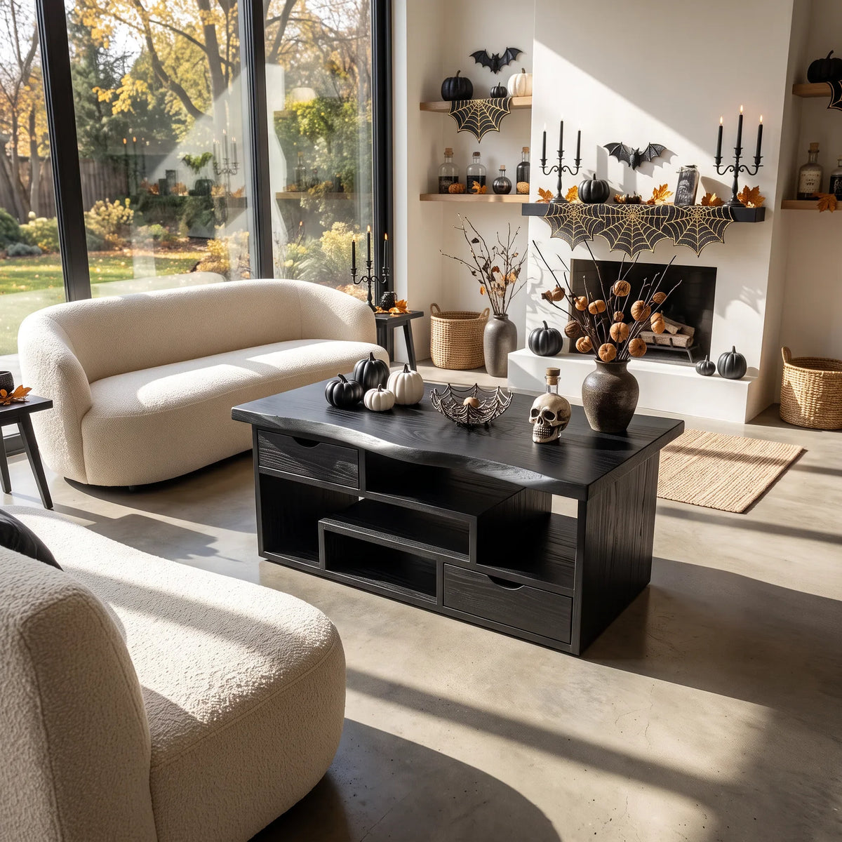 Rustic Pumpkin Coffee Table With Storage Mountain Retreat