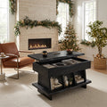 Mediterranean Christmas Lift Top Coffee Table Coastal Villa