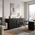 Tropical Sideboard Dining Room Sideboard Cabinet Buffet Cabinet Monstera Relief For Dining Room