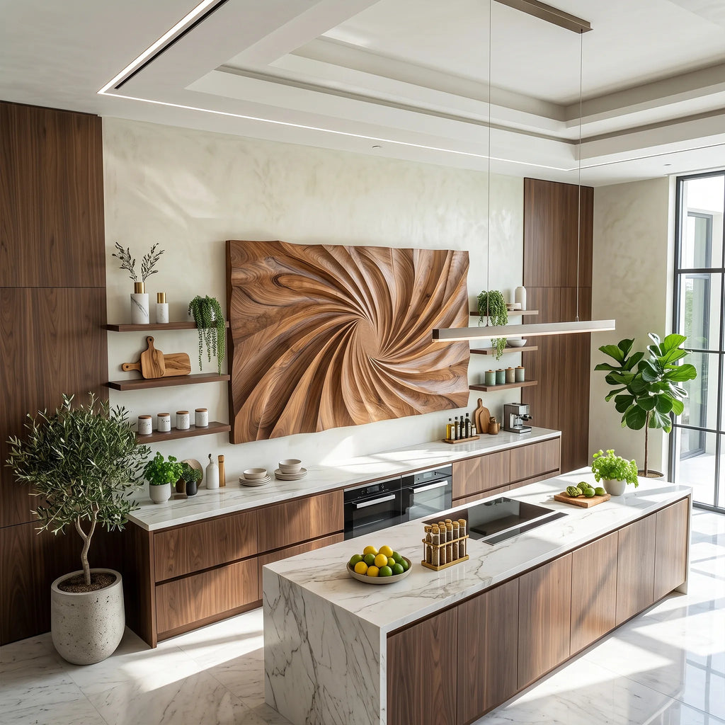 Modern Large Wood Wall Art For Living Room