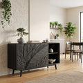 Handcrafted Botanical Credenza Living Room