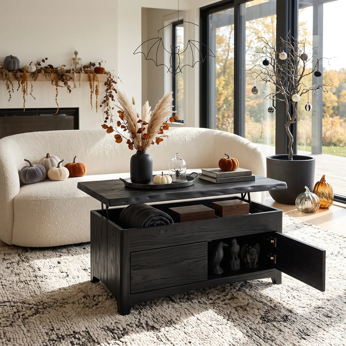 Handcrafted Halloween Coffee Table With Storage Luxury Residence
