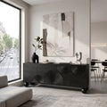 Radiant Sideboard Cabinet Dining Sideboard Buffet Cabinet Fan Carving For Dining Room