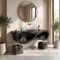 Rustic Bathroom Vanity Cabinet Guest Bathroom