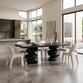Organic Dining Table Rectangle Dining Room Table Sculptural Base For Dining Room