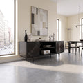 Elegant Sideboard Modern Sideboard Buffet Cabinet Circle Carving For Living Room
