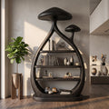 Modern Freestanding Mushroom Bookshelf Bright Living Room