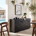 Contemporary Live Edge Buffet Cabinet Living Room