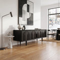 Refined Sideboard Cabinet Dining Sideboard Buffet Cabinet Arch Carving For Dining Room
