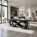 Airy Modern Dining Table Rectangle Wood Dining Room Table For Dining Room