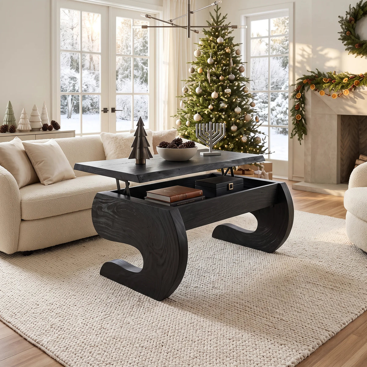 Organic Halloween Coffee Table With Storage Family Room