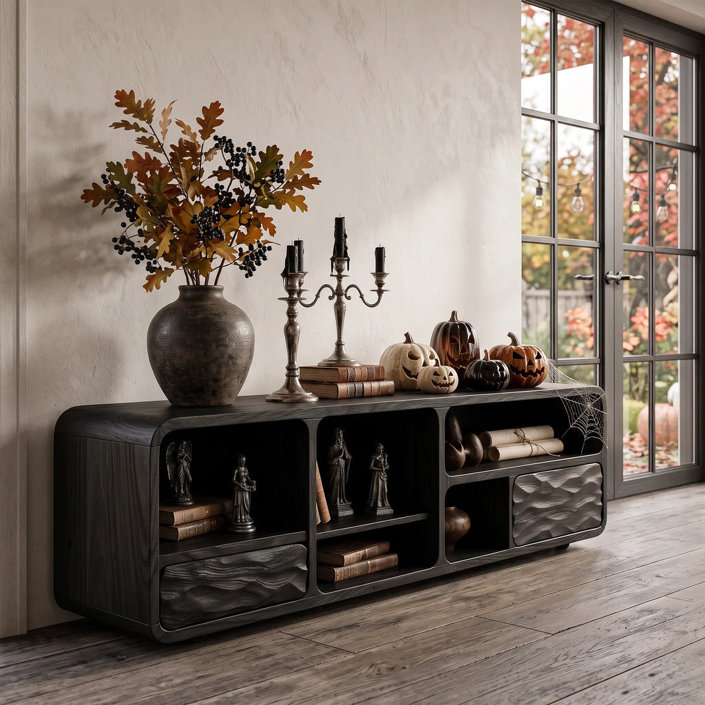 Mid Century Skull Console Table For Entryway