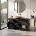 Farmhouse Handcrafted Bathroom Vanity Cabinet Tropical Bathroom