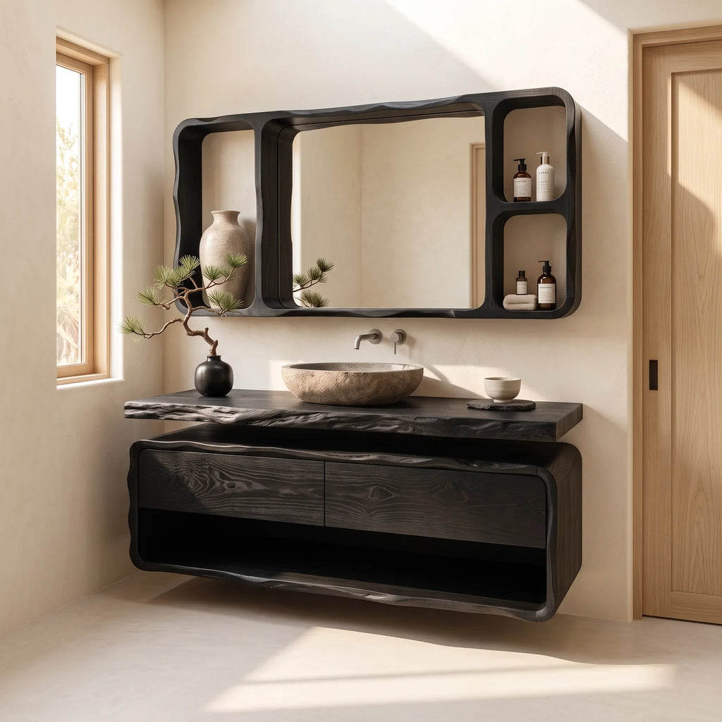 Rustic Live Edge Bathroom Vanity Luxury Bathroom