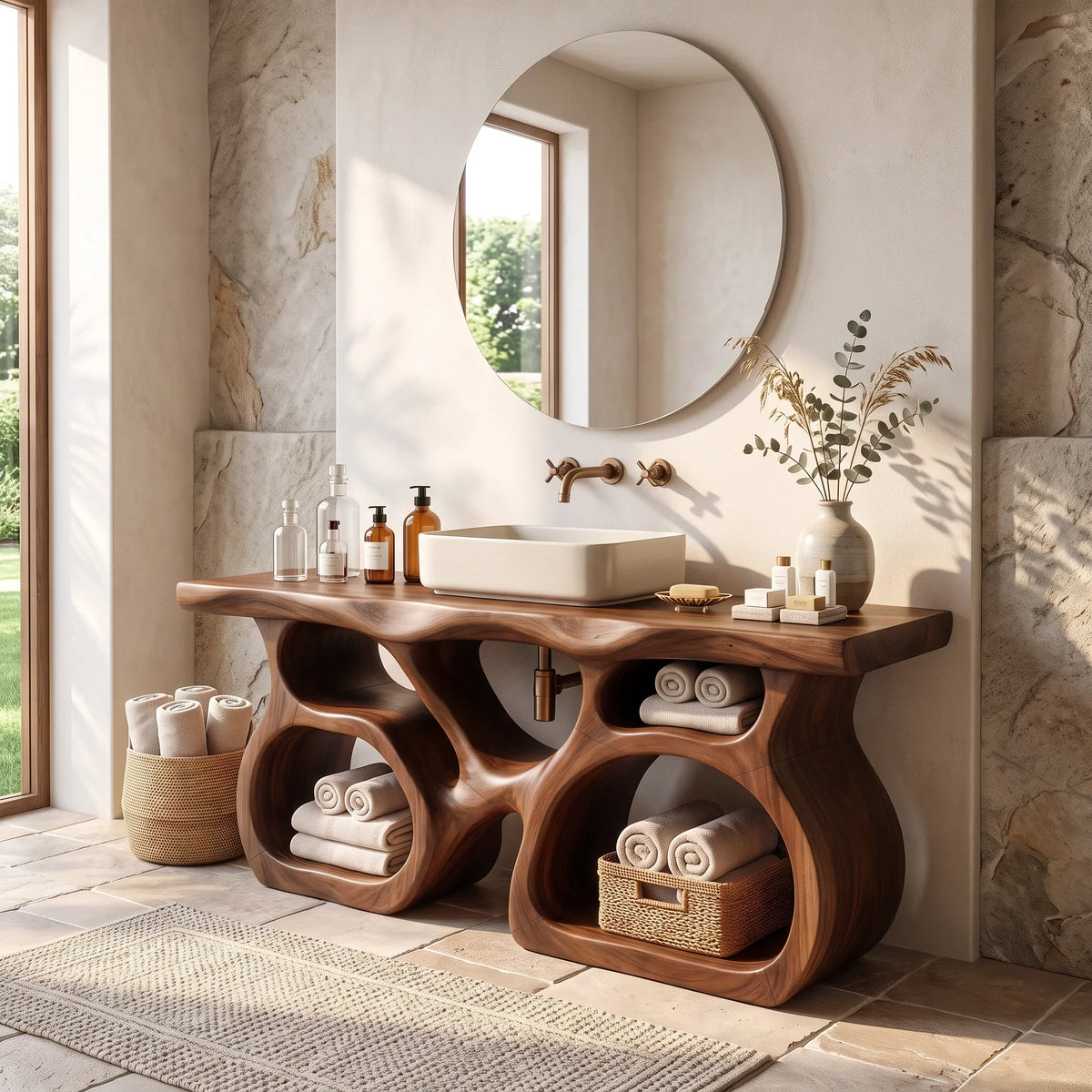 Mid Century Bathroom Sink Vanity Luxury Ensuite
