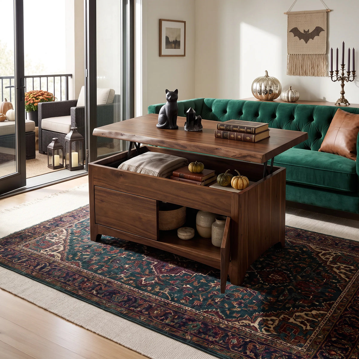 Handcrafted Halloween Coffee Table With Storage Luxury Residence
