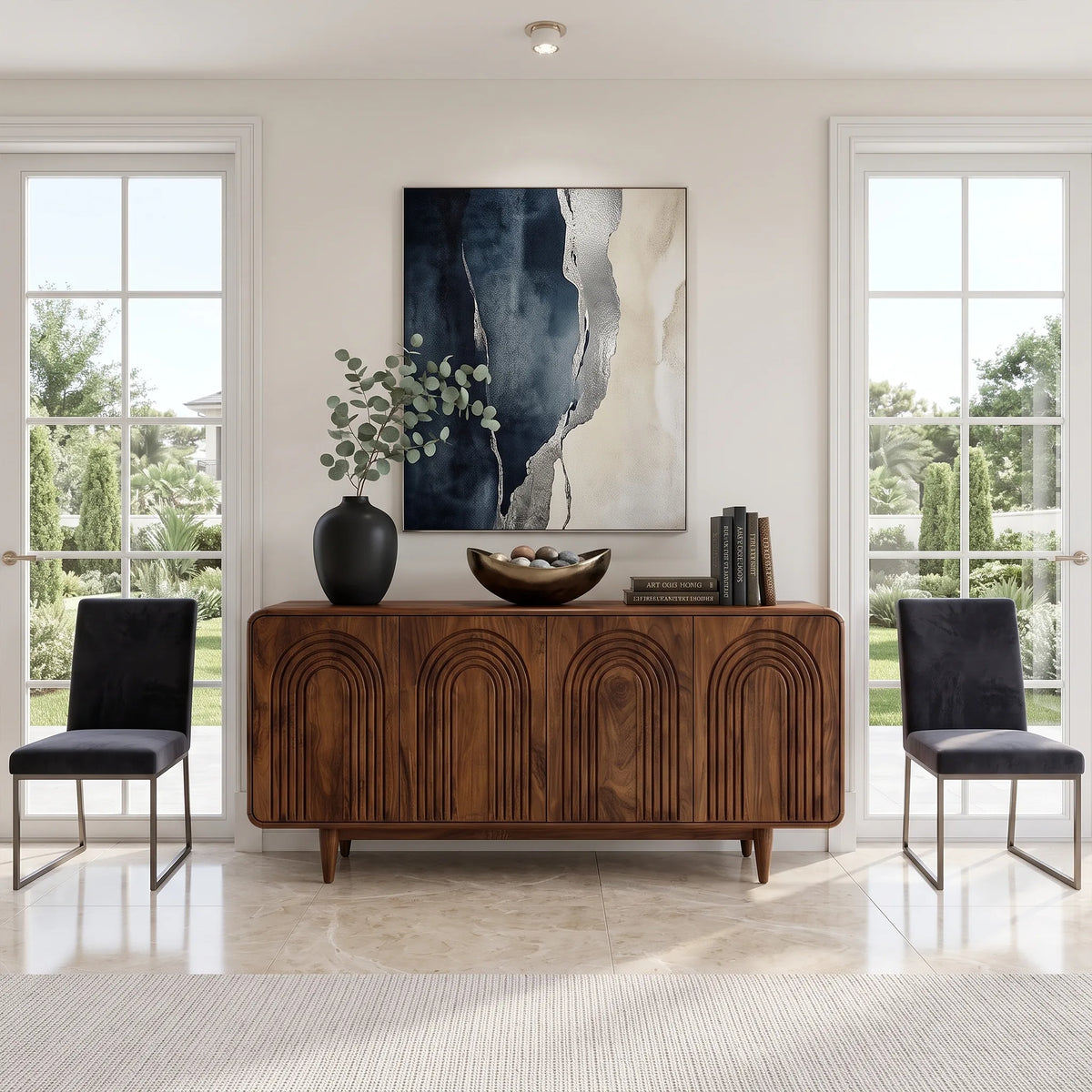 Elegant Sideboard Dining Room Sideboard Cabinet Modern Sideboard Rounded Arch Doors For Dining Room