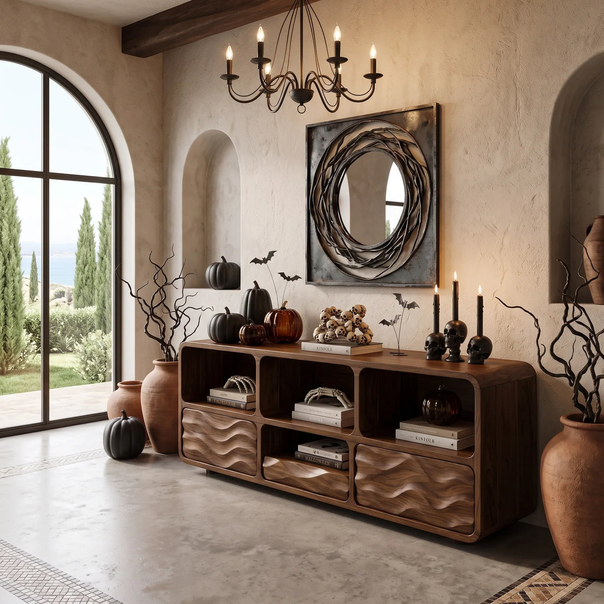 Rustic Halloween Hallway Table Modern Bedroom