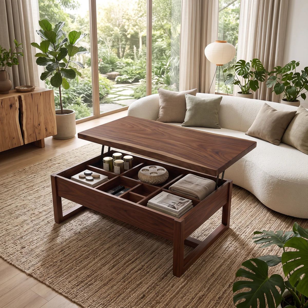 Mid Century Lift Top Coffee Table Modern Loft