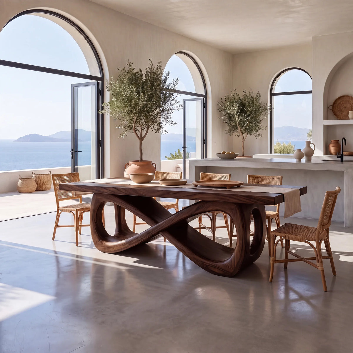 Airy Modern Dining Table Rectangle Wood Dining Room Table For Dining Room