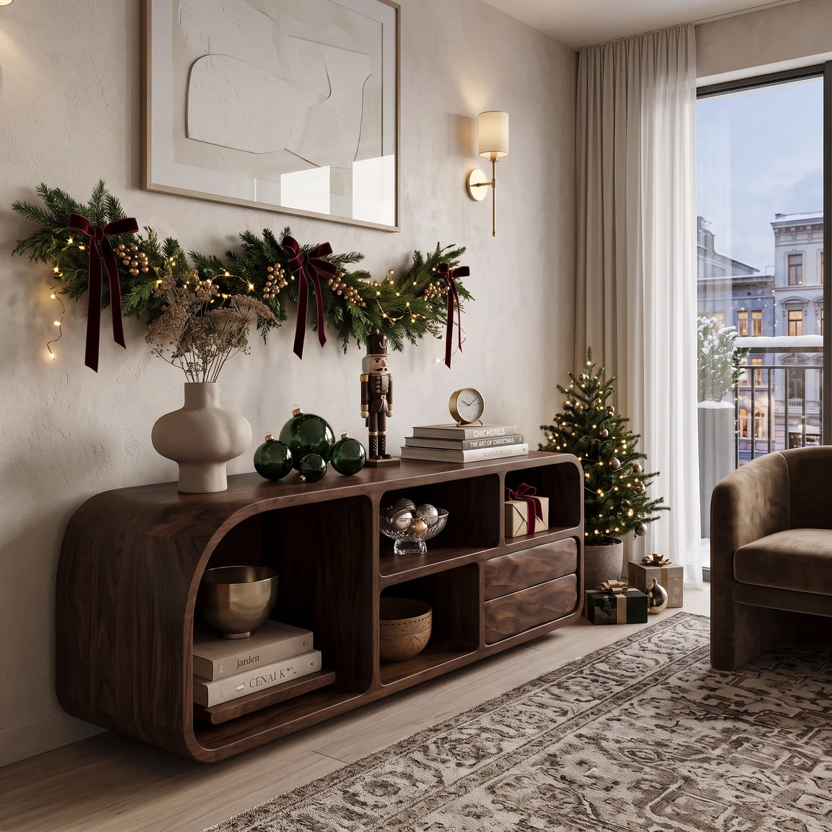 Rustic Orament Sofa Table Contemporary Living Room
