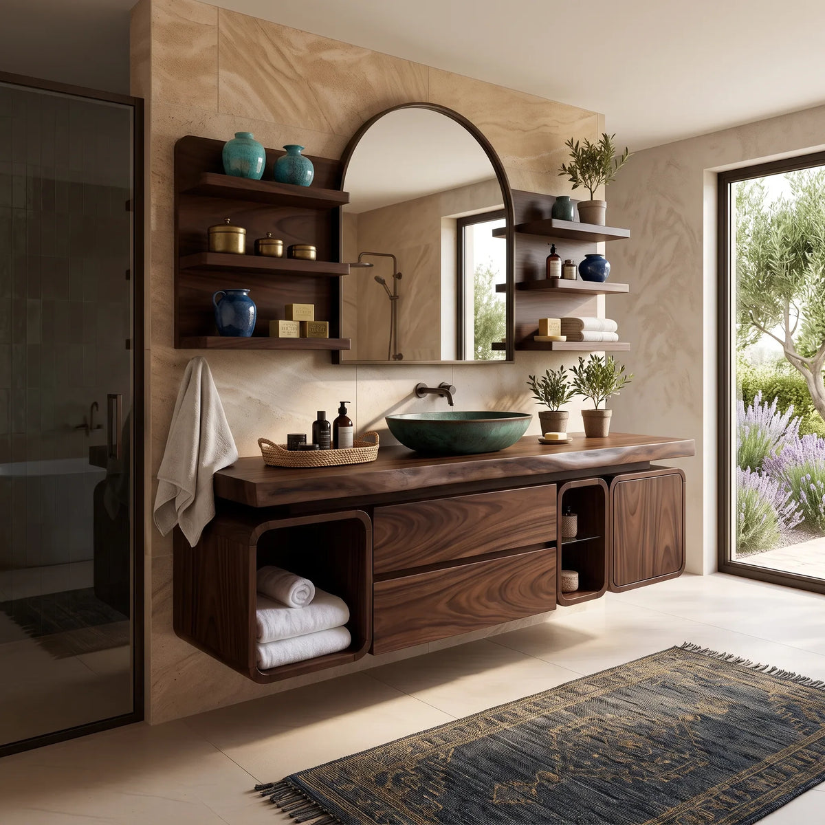 Modern Floating Bathroom Vanity Cabinet Primary Bathroom