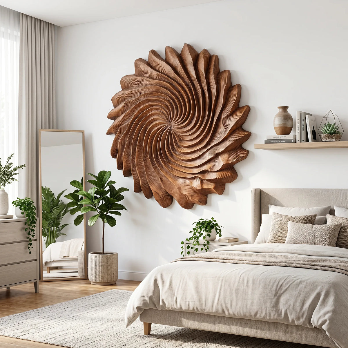 Modern 3D Wood Wall Art For Living Room