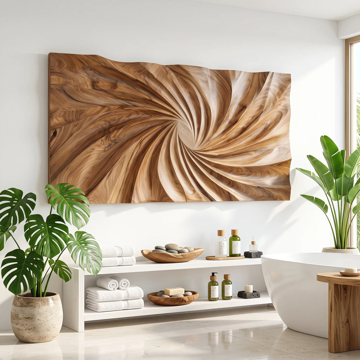Modern Large Wood Wall Art For Living Room