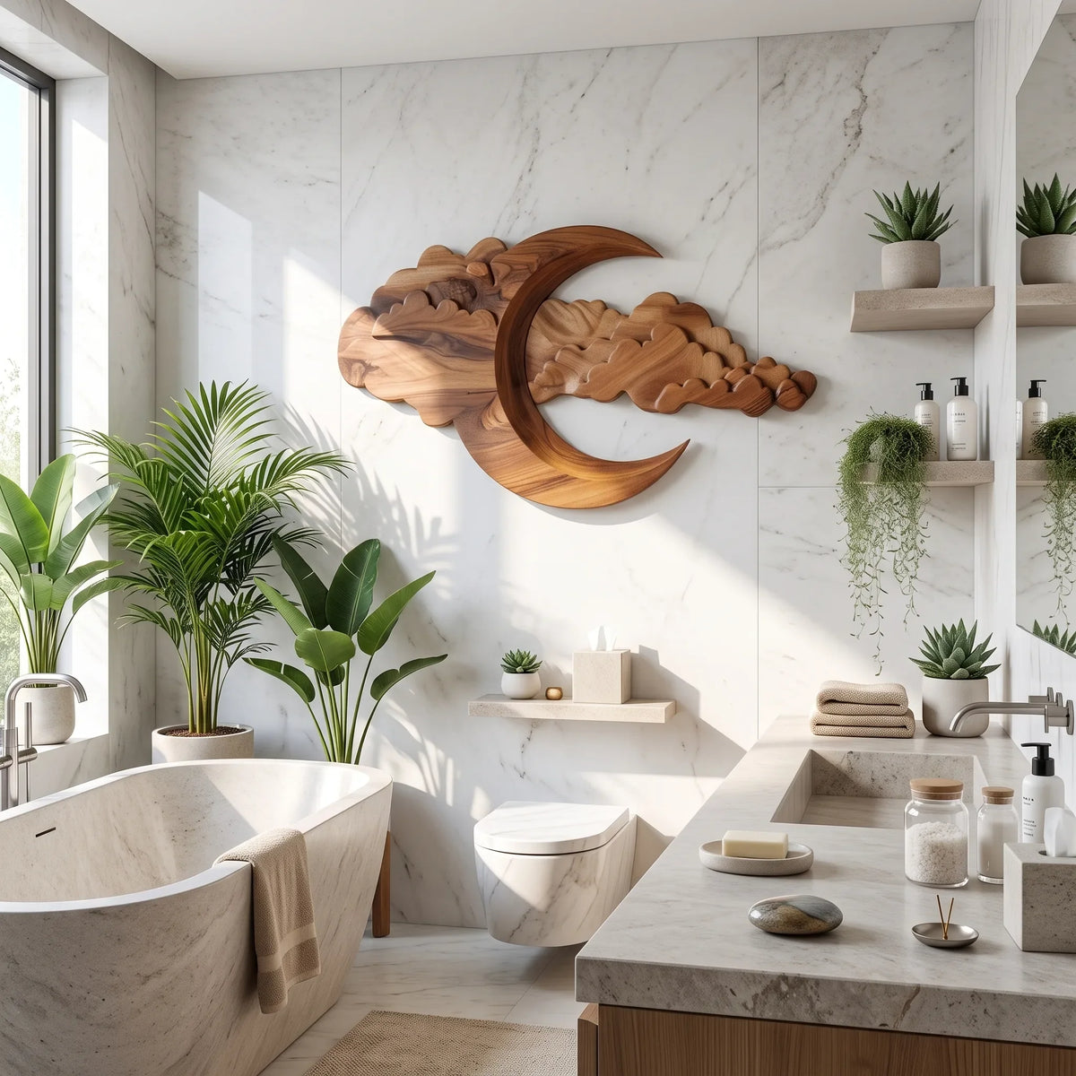 Rustic Statement Wood Wall Art For Dining Area